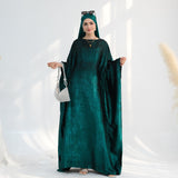 Satin Batwing Long Sleeve with Hijab