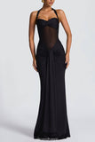 Aurohaya Sévara Halterneck Gathered Maxi Dress Black