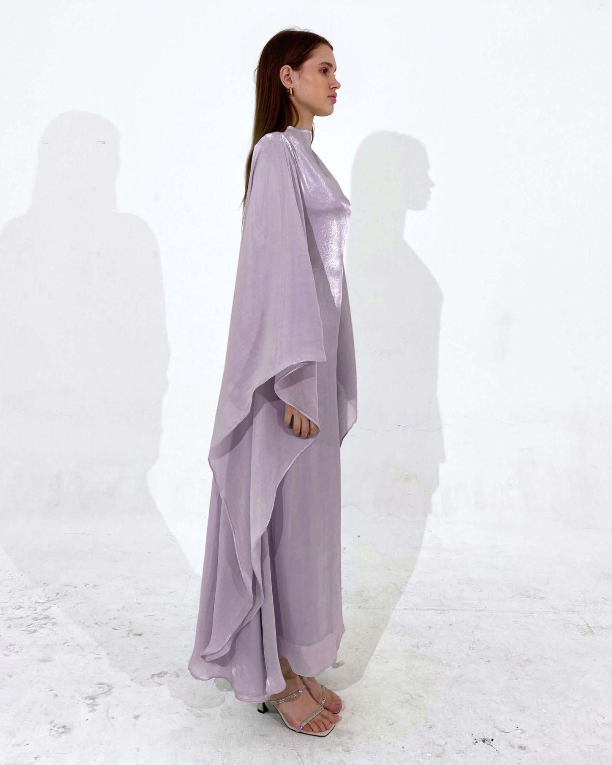 Aurohaya Chiffon Minimalist Butterfly Dress for Women