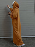 Solid color Full Length Hoodie with Pockets