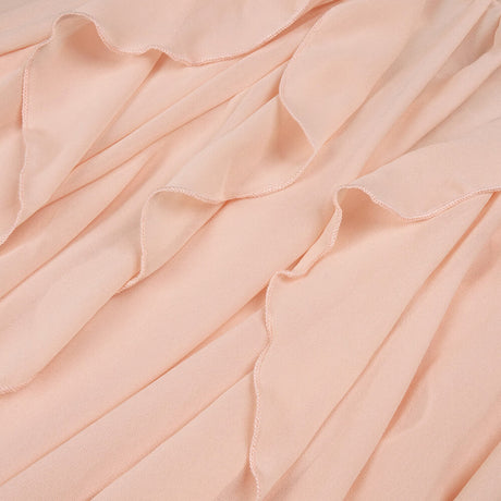 Aurohaya Chloé Strapless Ruffle Maxi Dress