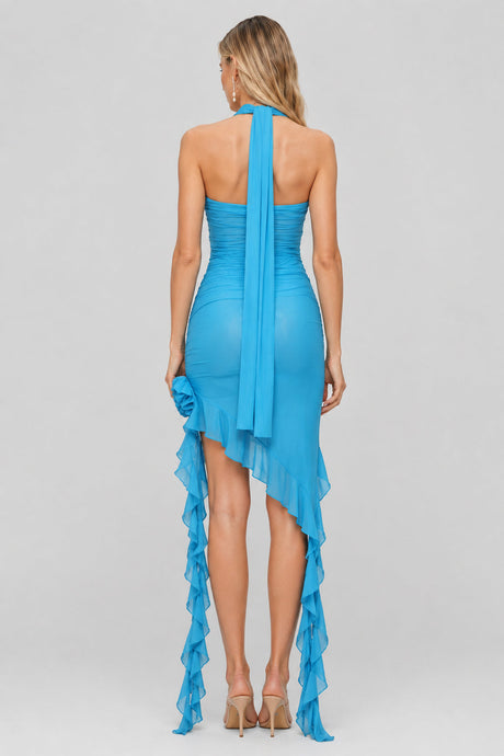 Azurélie_Strapless_Ruched_Rosette_Asymmetric_Maxi_Dress_-_Blue_-_selmori.com_-_02