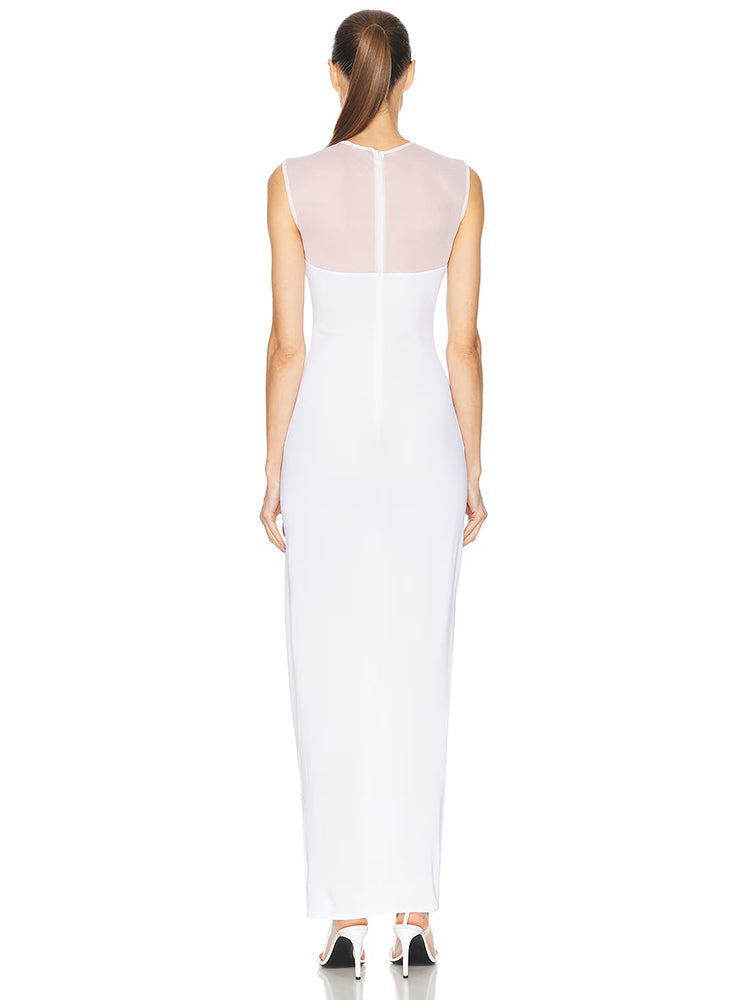 Aurohaya Louise Halter Maxi Dress