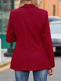 Aurohaya Belted Blazer with Pockets Women’s Mid-Length Elegant Casual Fashion Jacket