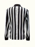 Aurohaya Women’s Striped Blazer Long Sleeve Boyfriend Style Casual Fashion Jacket