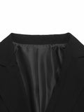 Aurohaya Women’s Blazer with Buttons and Pockets ong Sleeve Single-Breasted Lapel Casual Work Jacket