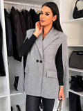 Aurohaya Women’s Unicolor Poncho Coat with Buttons Pockets Oversized Elegant Winter Jacket