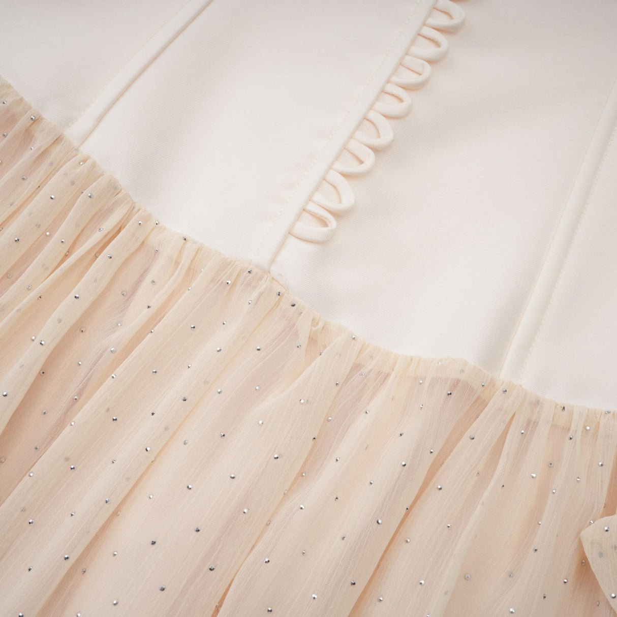 Aurohaya Charlotte halterneck tulle midi dress