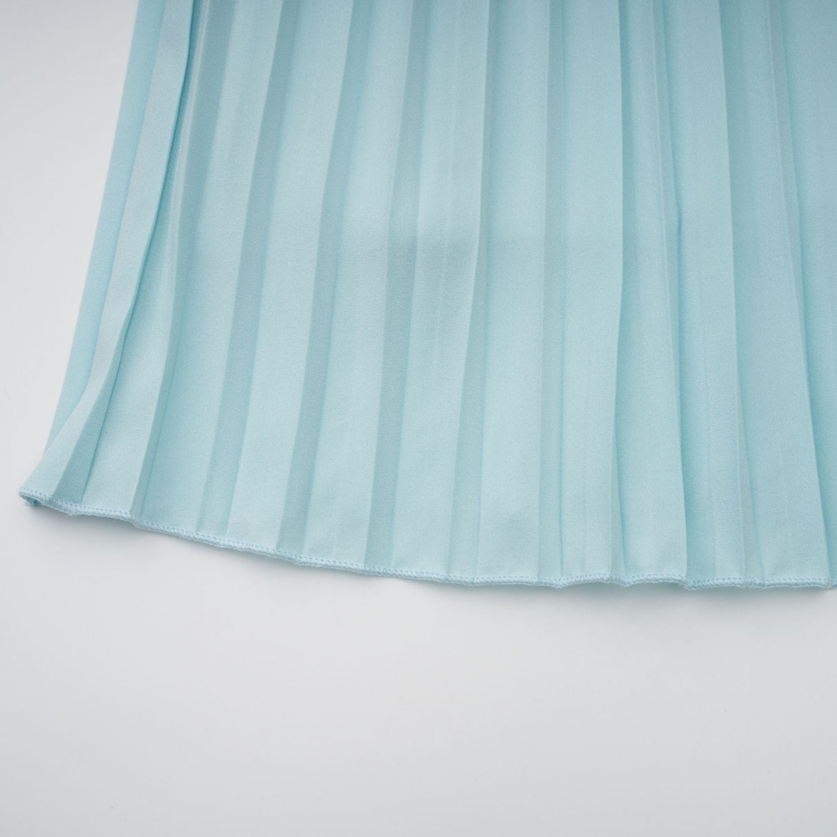 Aurohaya Carlotta blue pleated corset maxi dress