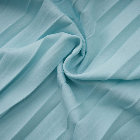 Aurohaya Carlotta blue pleated corset maxi dress