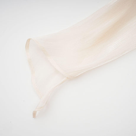Aurohaya Eugénie Neutral Fully Pleated Ruffled Mini Dress