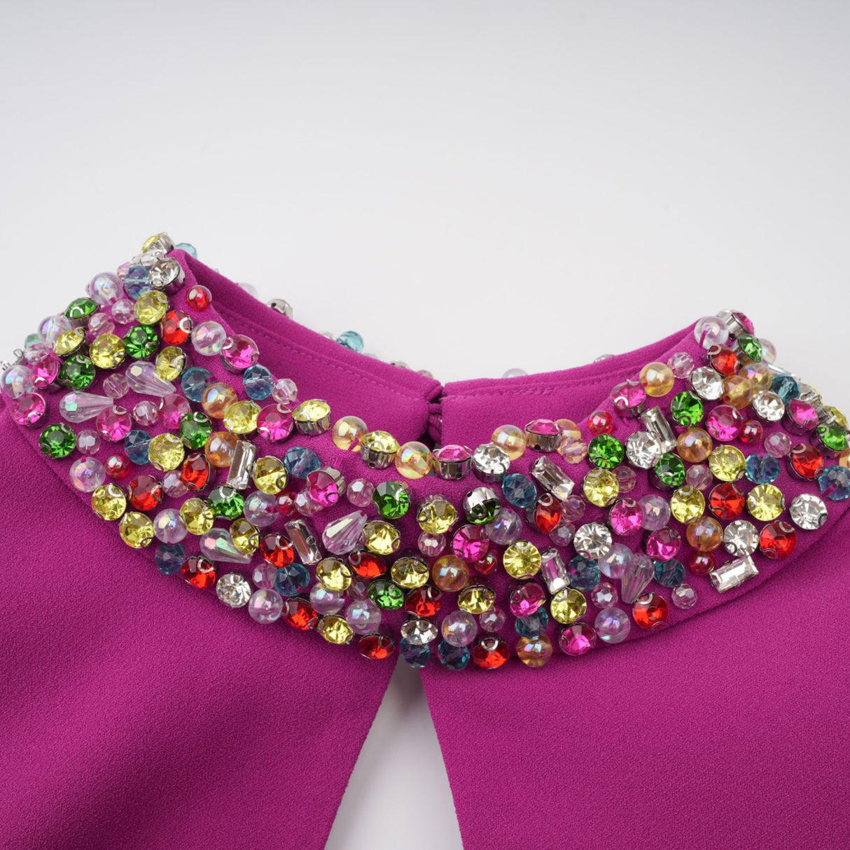 Aurohaya Majestueuse Fuchsia Keyhole-Detail Mermaid Gown