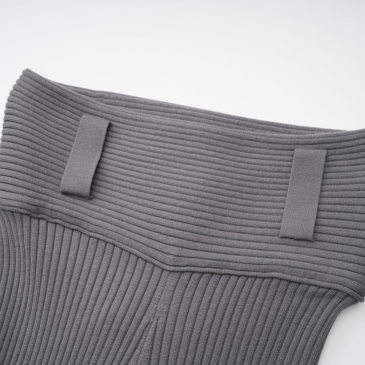 Aurohaya Claire Grey Ribbed Knit Bodysuit & Trousers Set