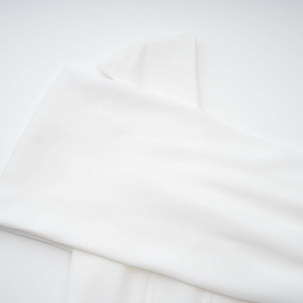 Aurohaya Solara White Draped Midi Dress