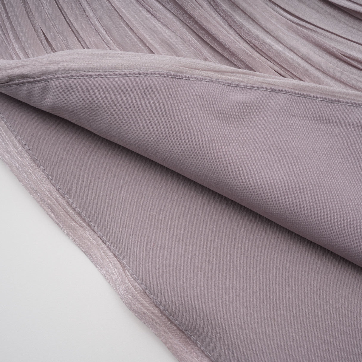Aurohaya Nerida Silver Turtleneck Ruched Maxi Dress
