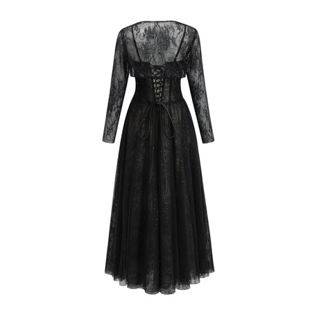 Aurohaya Celina Lace Corset Maxi Gown
