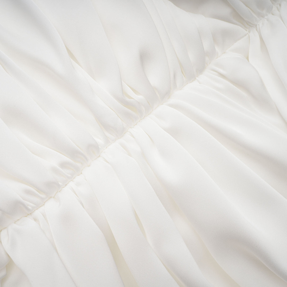 Aurohaya Palesa White Pleated Glossy Maxi Dress & Cape Set