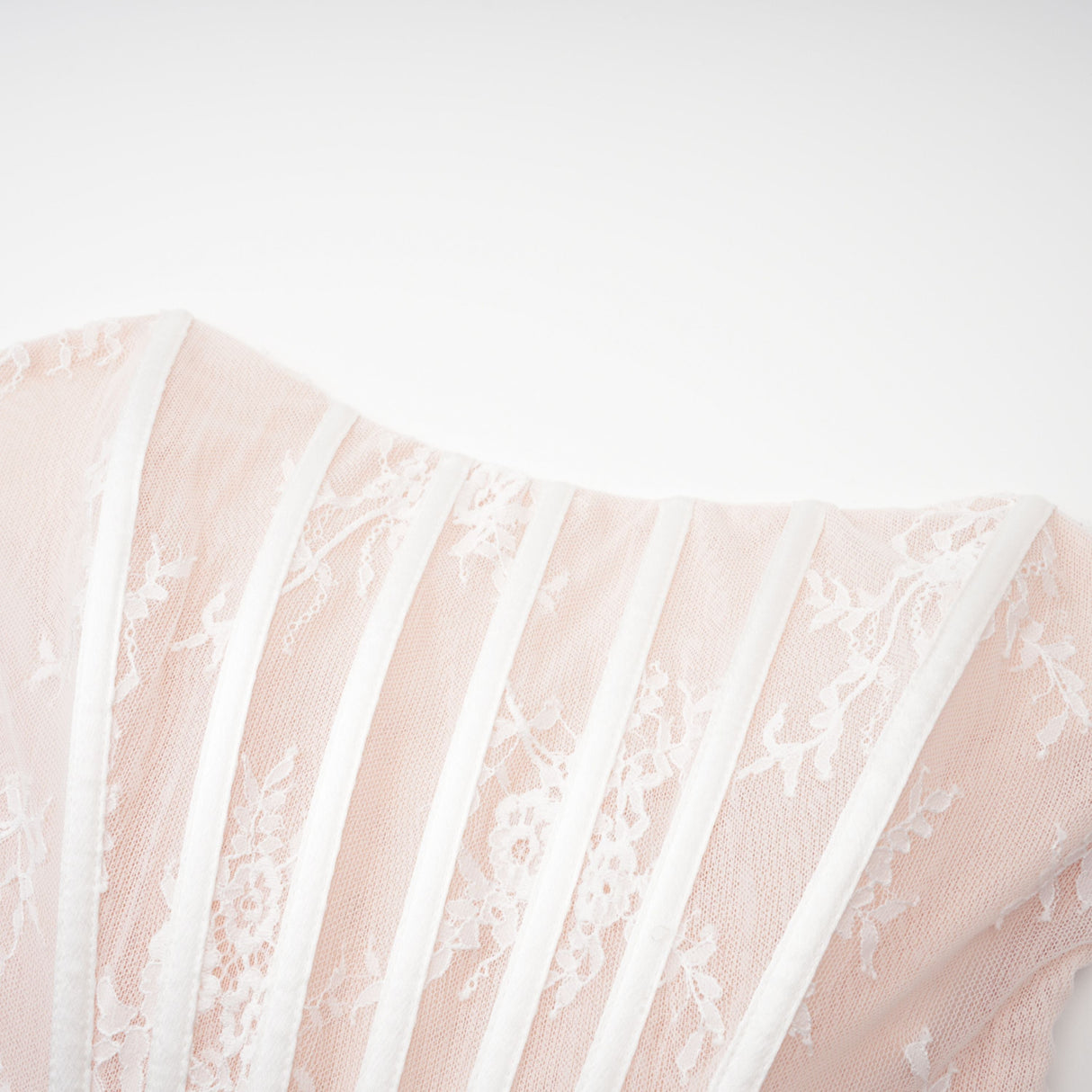 Aurohaya Margherita White Floral Lace Dress & Skirt Set