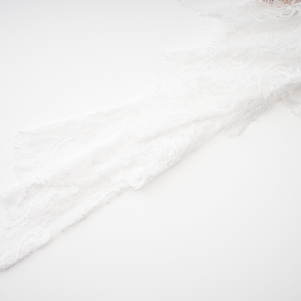 Aurohaya Margherita White Floral Lace Dress & Skirt Set