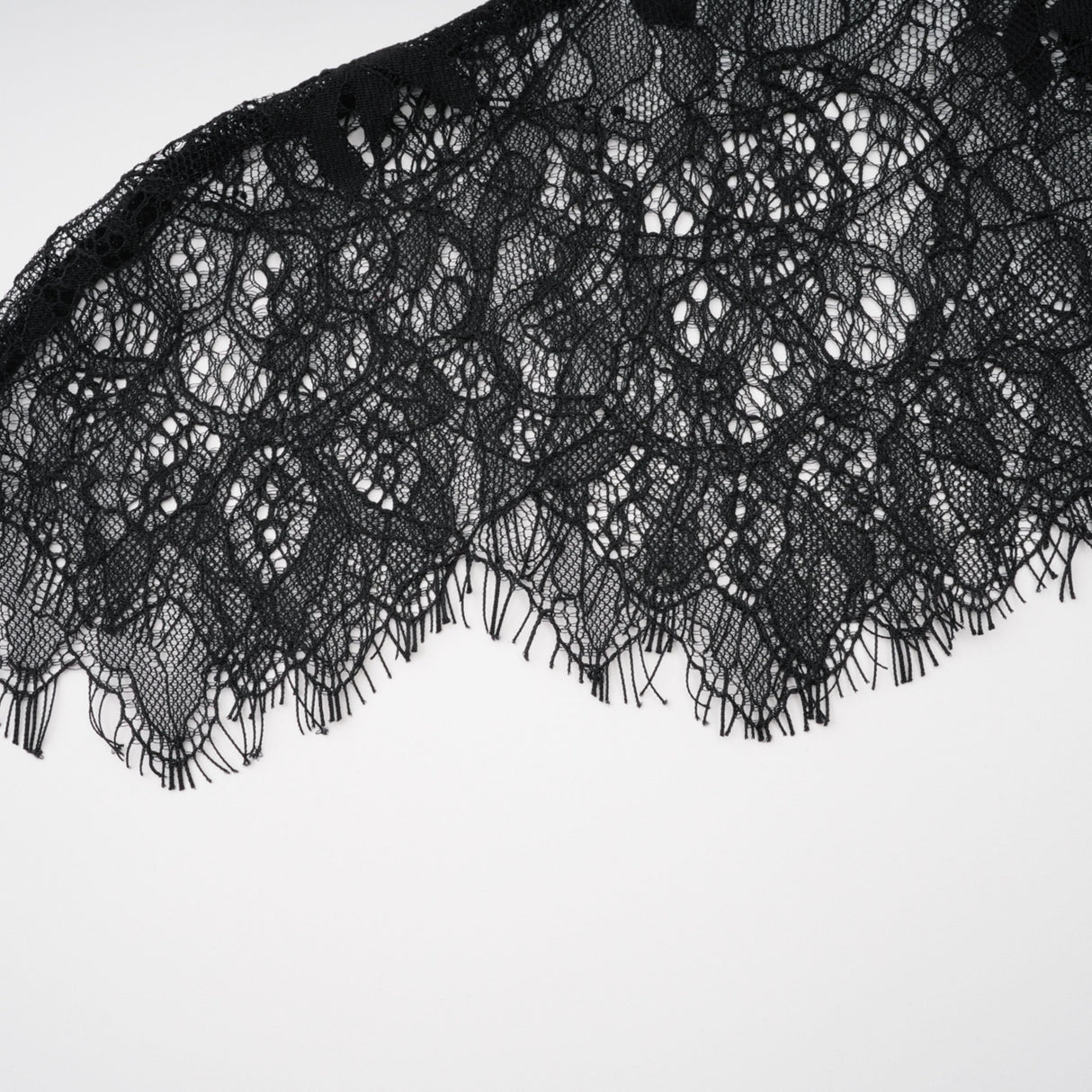 Aurohaya Alvaro Black Lace Shawl & Dress Set