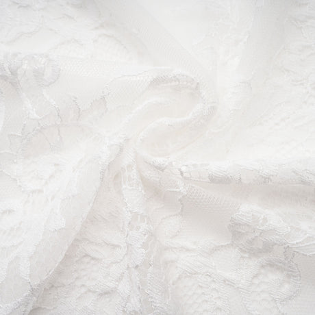 Aurohaya Margherita White Floral Lace Dress & Skirt Set