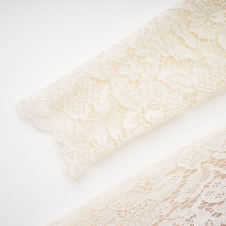 Aurohaya Oliana Ivory Lace Maxi Gown