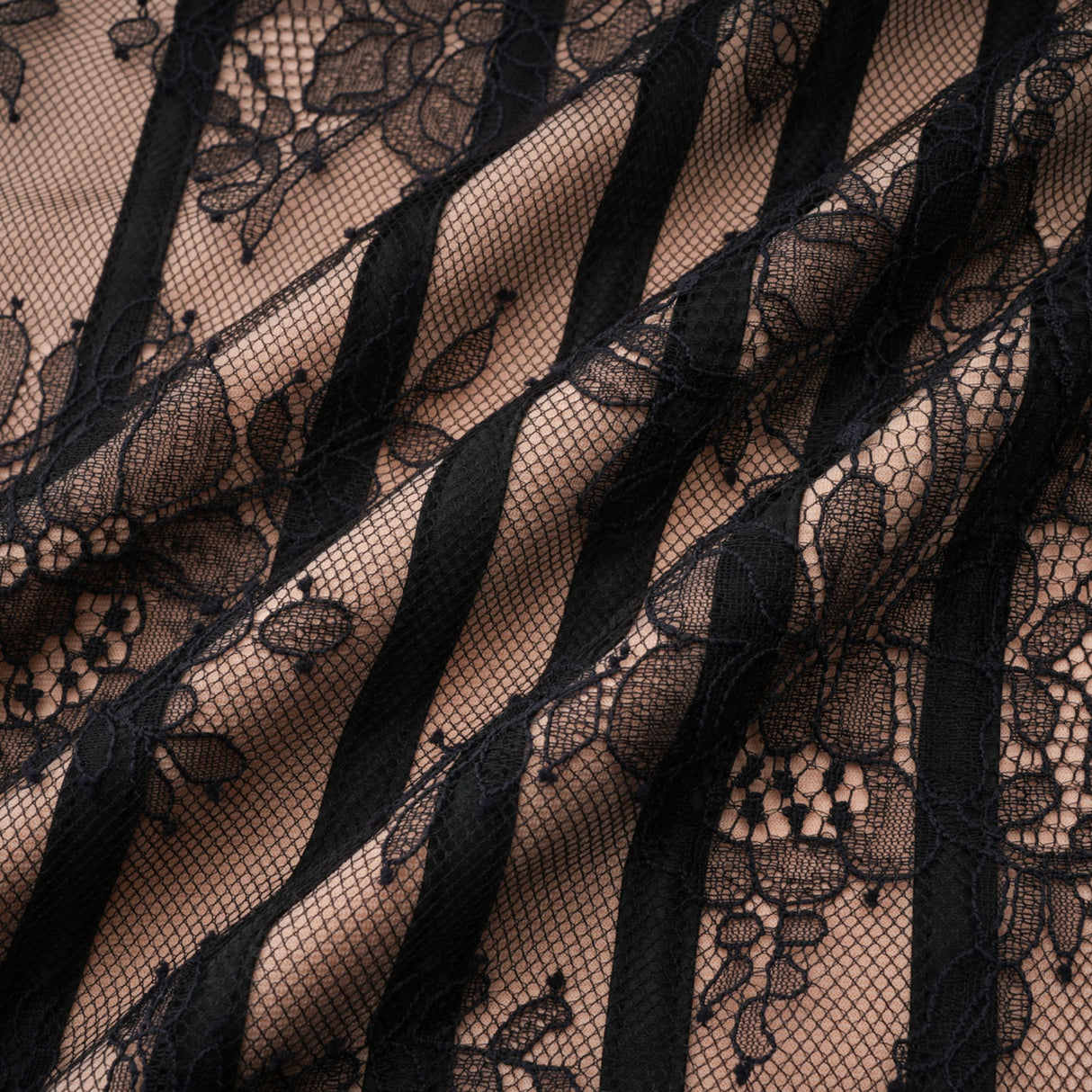 Aurohaya Urszula Black Floral Lace Corset Maxi Dress