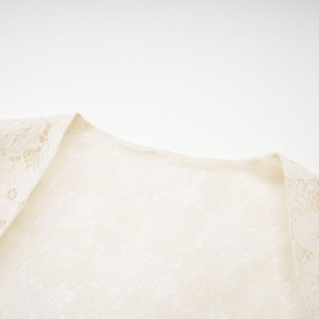 Aurohaya Celina White Lace Corset Maxi Dress