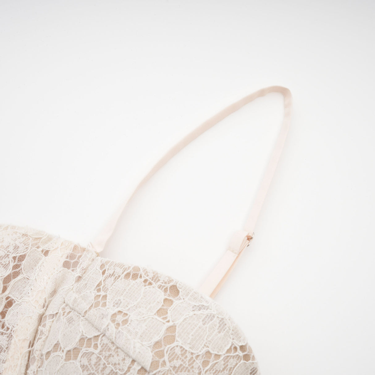 Aurohaya Celina White Lace Corset Maxi Dress