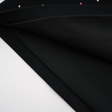 Aurohaya Rosaria Black Embellished Constellation Mini Dress