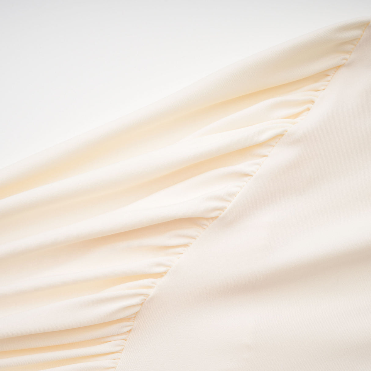 Aurohaya Harriet White Cut Out Ruched Maxi Dress
