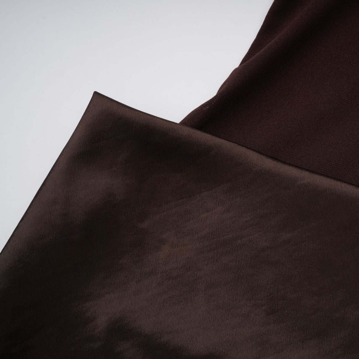 Aurohaya Pernilla Brown One Shoulder Satin Mini Dress