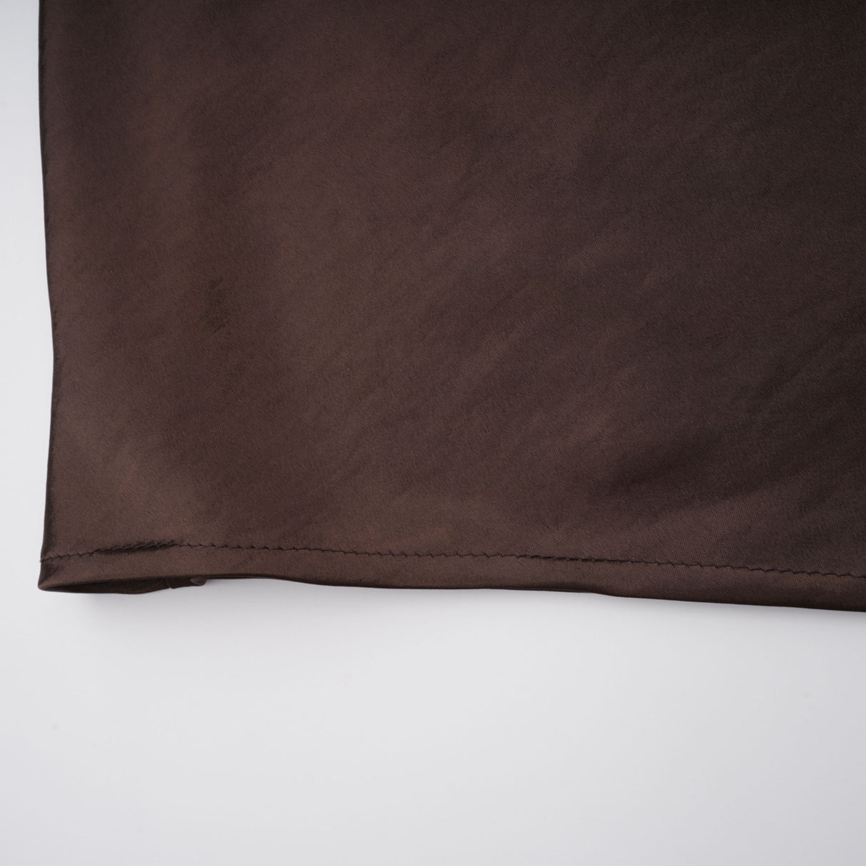 Aurohaya Pernilla Brown One Shoulder Satin Mini Dress