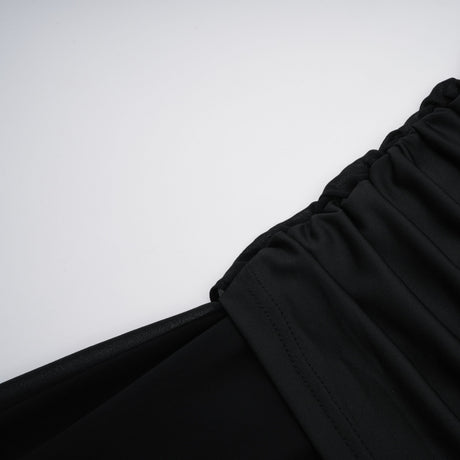 Aurohaya Tiziana Black One Shoulder Cut Out Maxi Dress