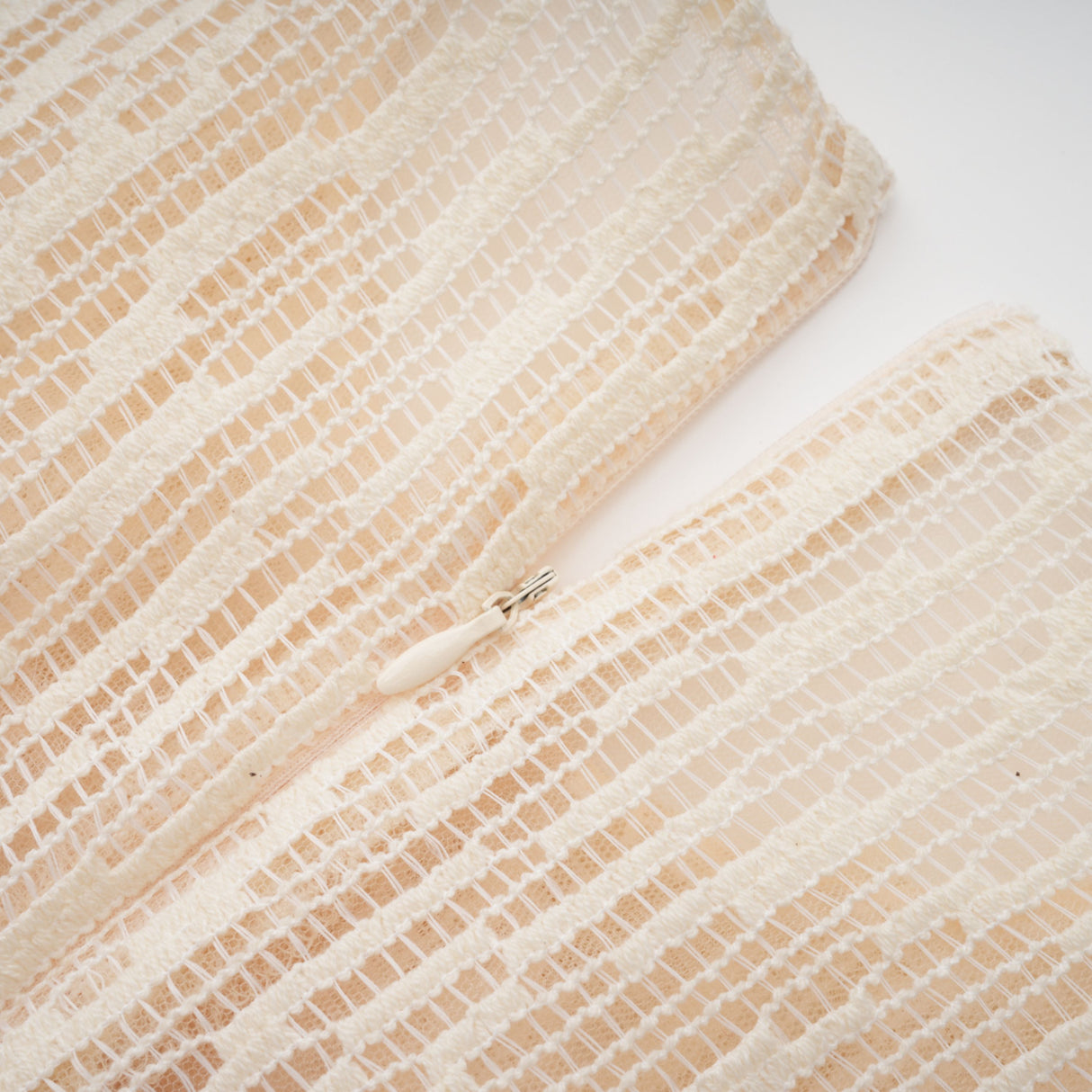 Aurohaya Cynthia Neutrals 3D Petal Textured Midi Dress