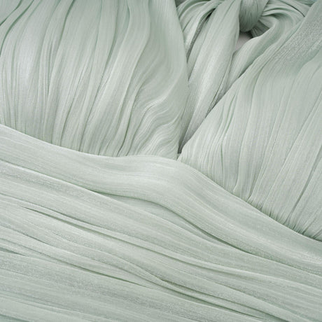 Aurohaya Verdelune Mint Green Gathered Maxi Dress