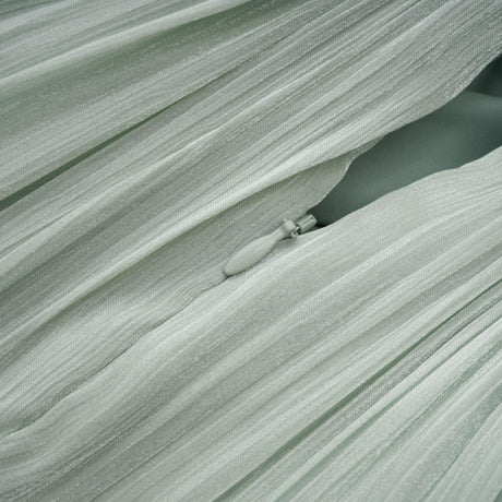 Aurohaya Verdelune Mint Green Gathered Maxi Dress