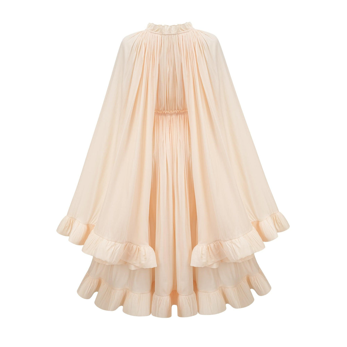 Aurohaya Ophélie cape-design midi dress