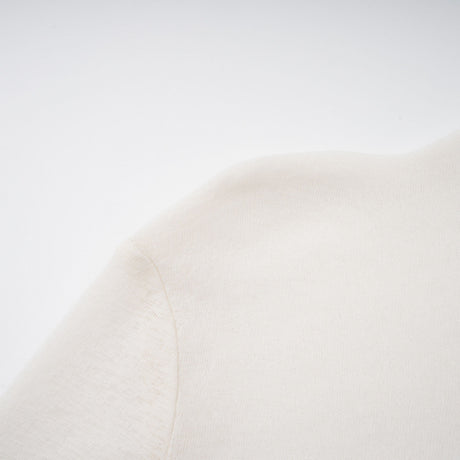 Aurohaya Lark White Tulle Panel Knit Midi Dress