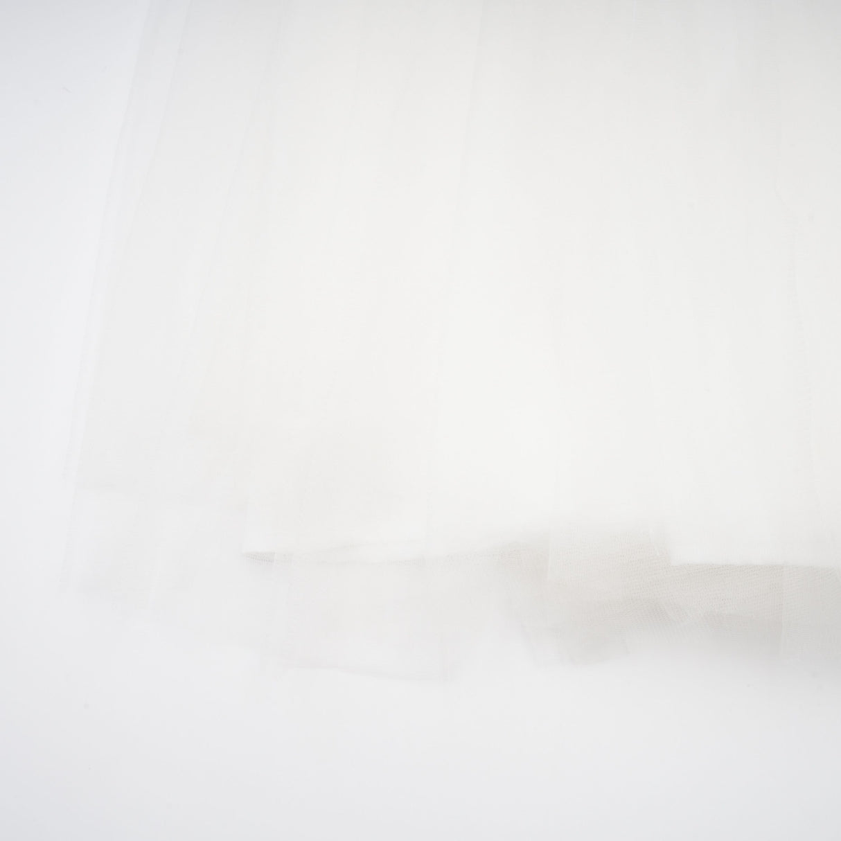 Aurohaya Lark White Tulle Panel Knit Midi Dress