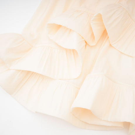 Aurohaya Ophélie cape-design midi dress