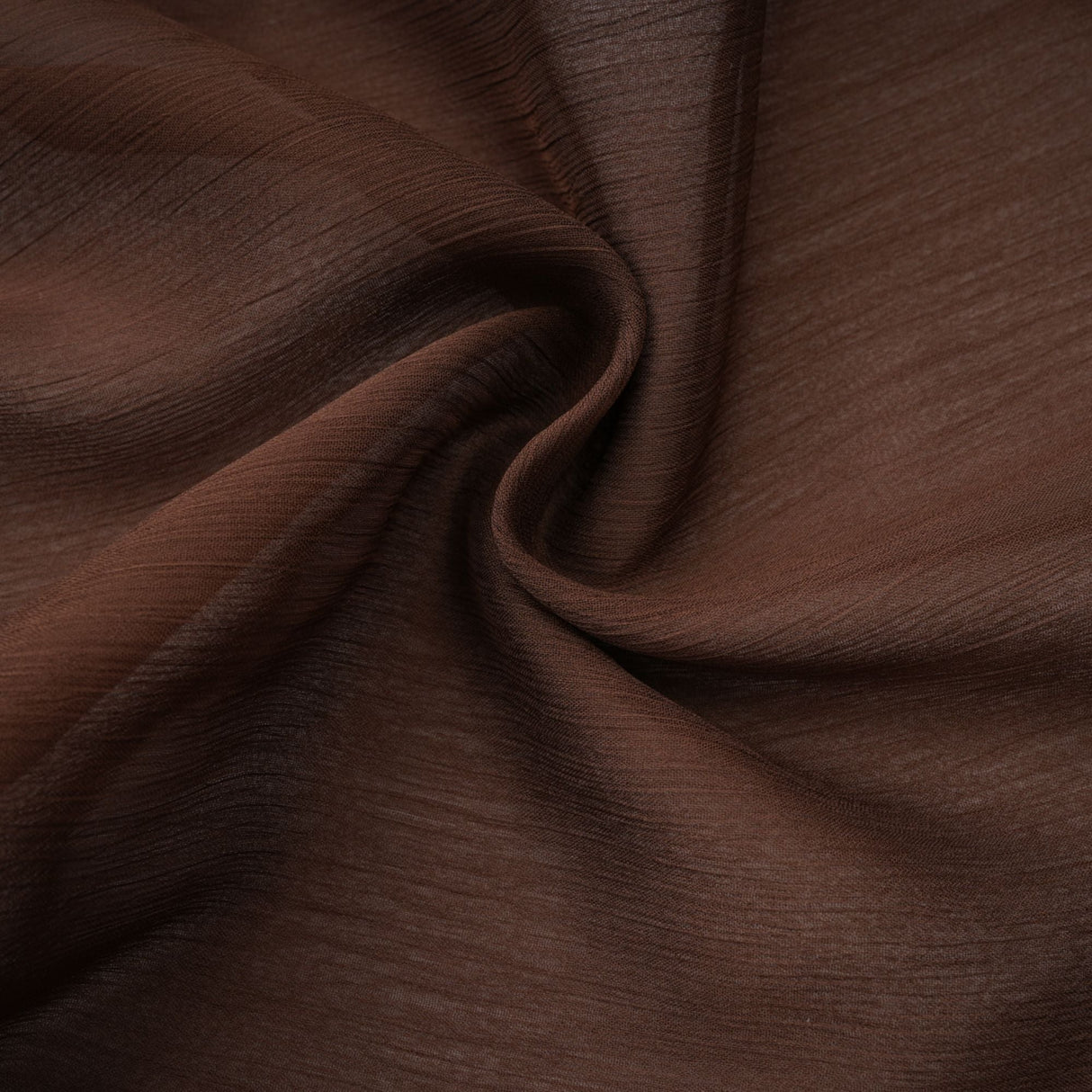 Aurohaya Jade Brown Ruched Tulle Mini Dress
