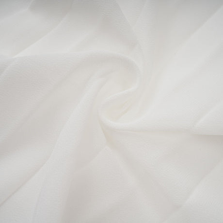 Aurohaya Doux White Ruffled Trim Pleated Midi Dress