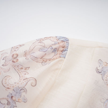 Aurohaya Fabienne Neutral Floral Print Mini Dress