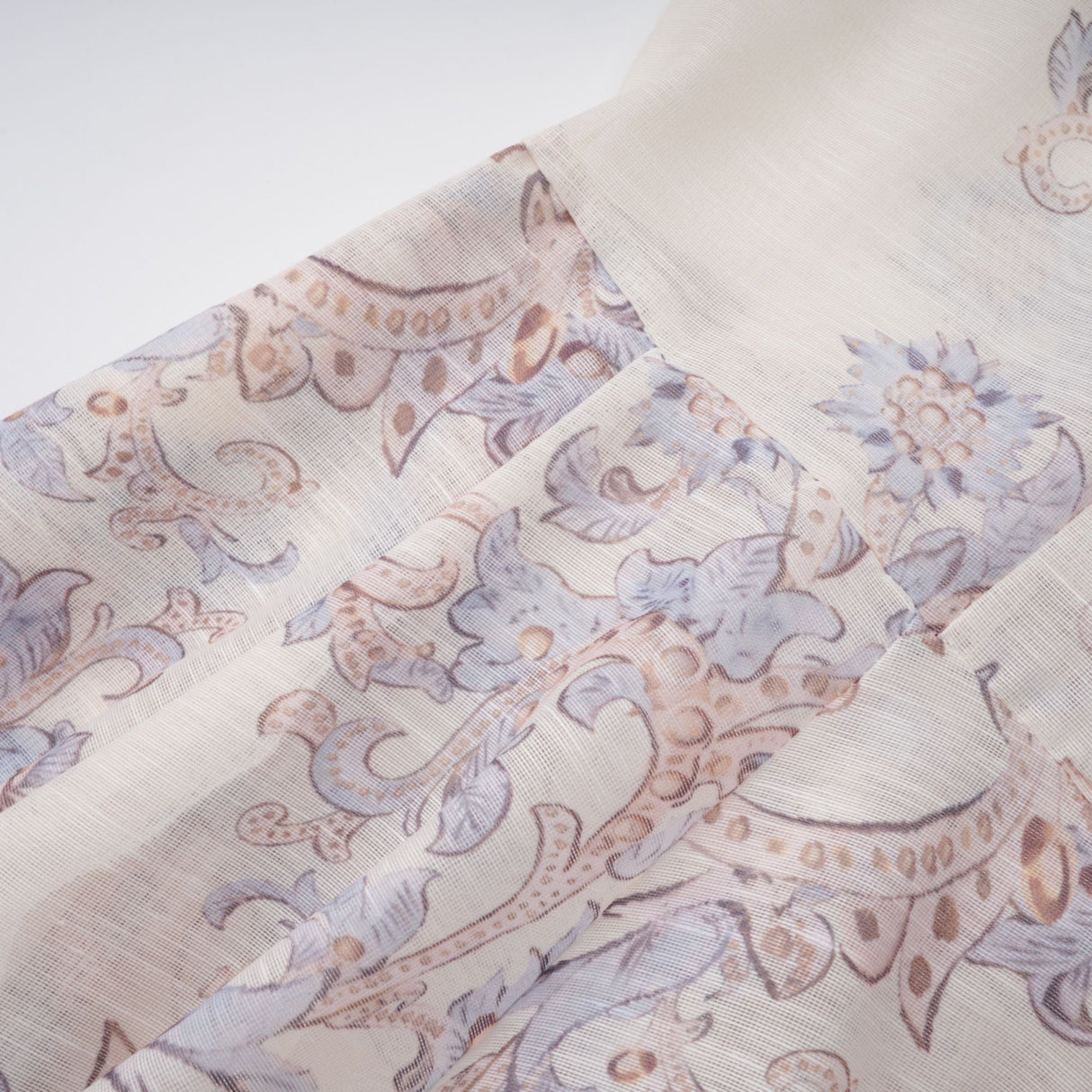 Aurohaya Fabienne Neutral Floral Print Mini Dress