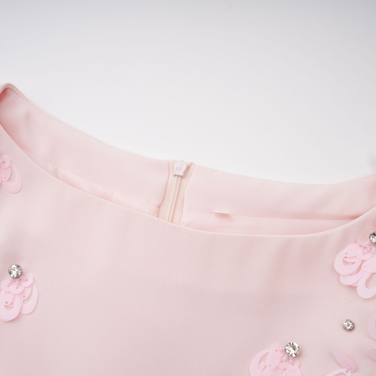 Aurohaya Gunnel Pink Flared Embellished Maxi Gown