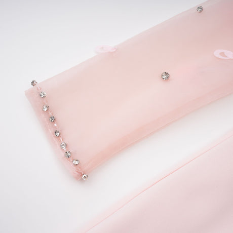 Aurohaya Gunnel Pink Flared Embellished Maxi Gown