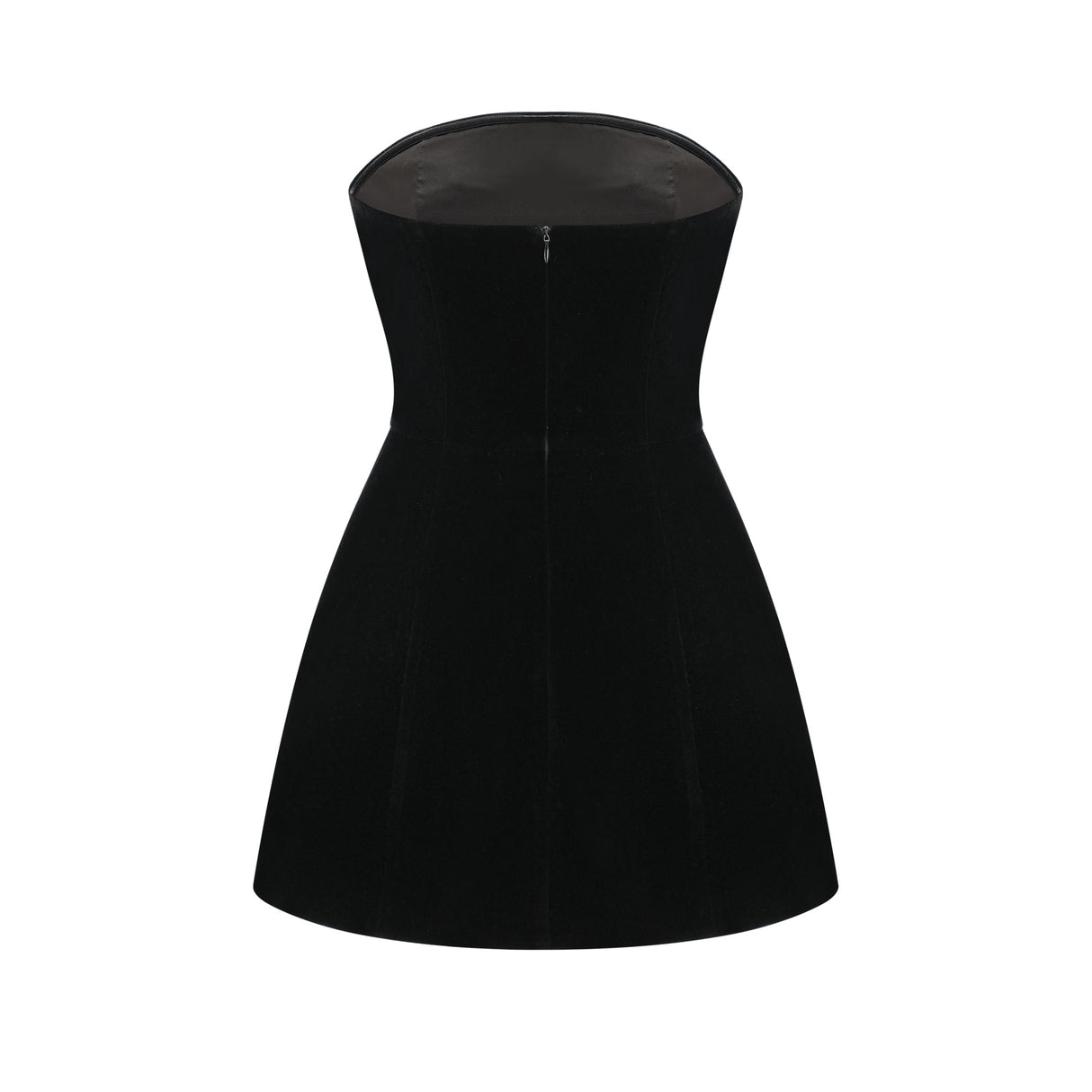 Aurohaya Sandrine crystal-embellished velvet mini dress