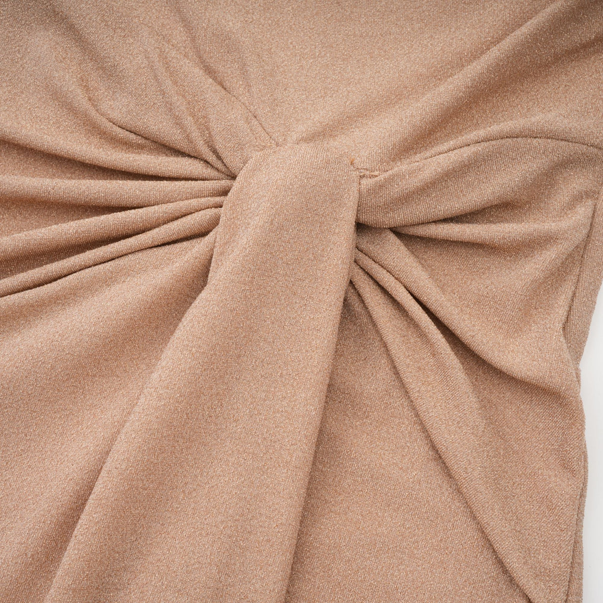 Aurohaya Rosalie gold asymmetrical pleated maxi dress