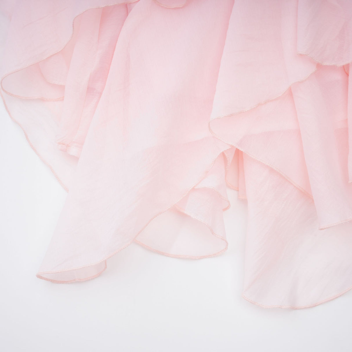 Aurohaya Lucie Pink Tiered Ruffled Mini Dress